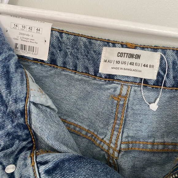 Cotton On Jeans Long Straight Leg NEW with tags - Picture 3 of 7